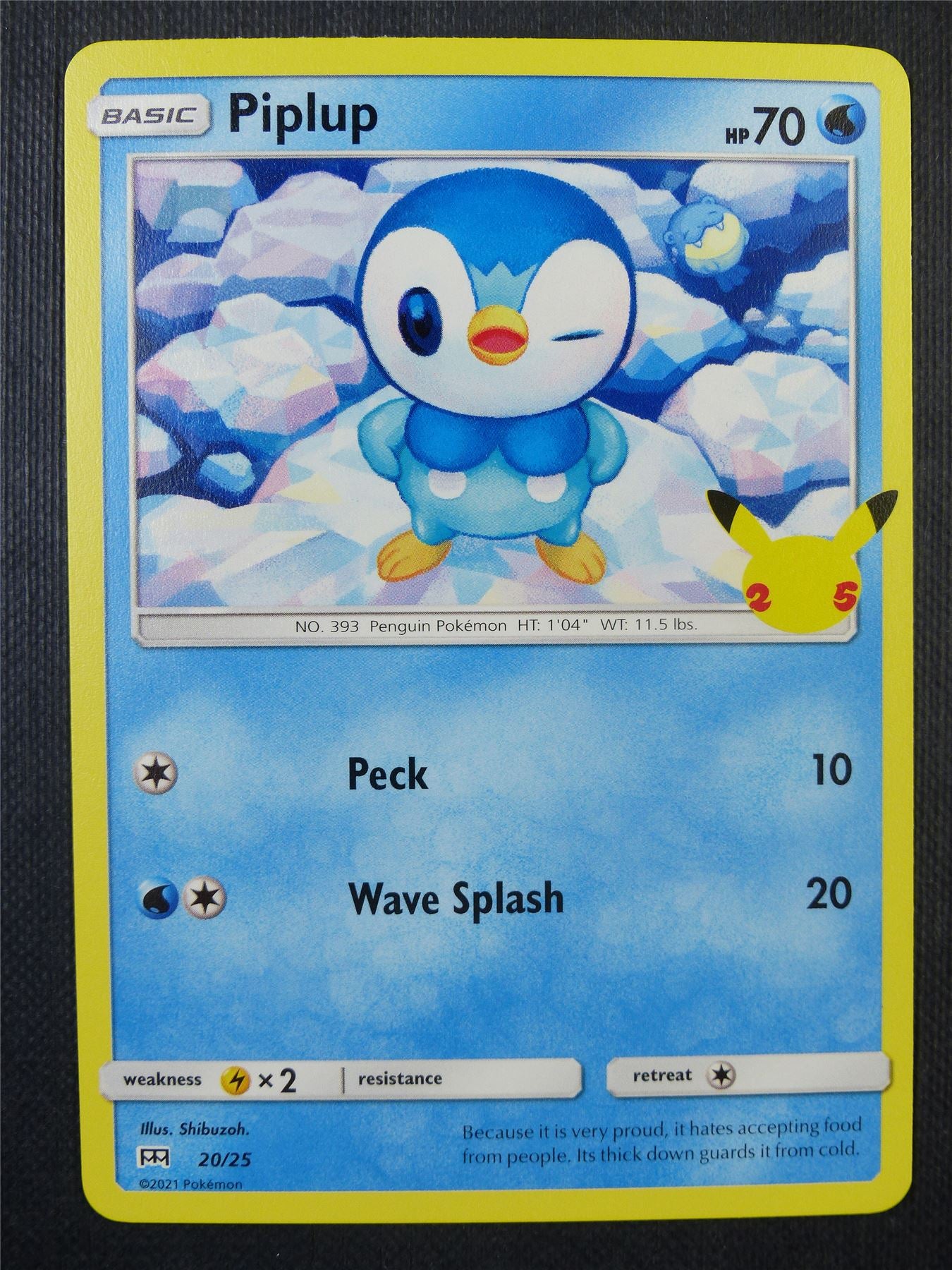 Piplup 20/25 Mcdonalds Promo - Pokemon Card #6R0