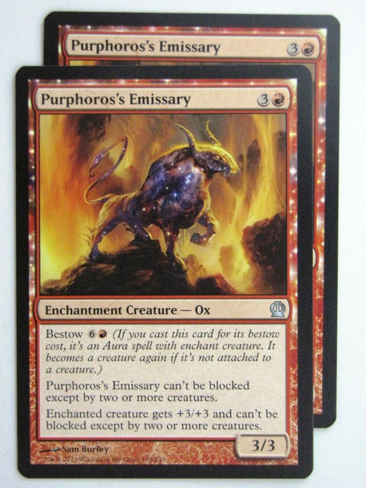 MTG Magic Cards: PURPHOROS'S EMISSARY x2 Theros # 24C40