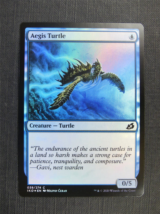 Aegis Turtle Foil - IKO - Mtg Card