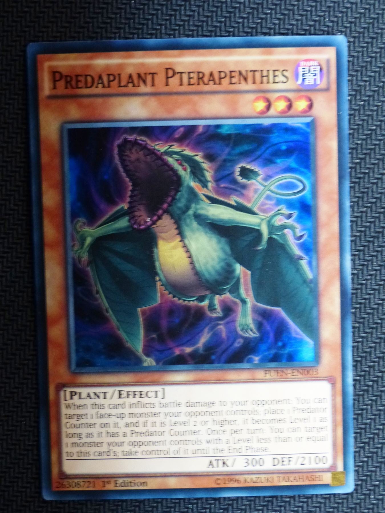 Predaplant Pterapenthes - FUEN - Super Rare - Yugioh Card # 1D45