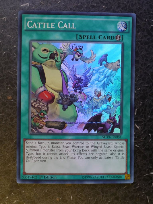 Yugioh Cards:CATTLE CALL SHVI SUPER RARE # 3D83