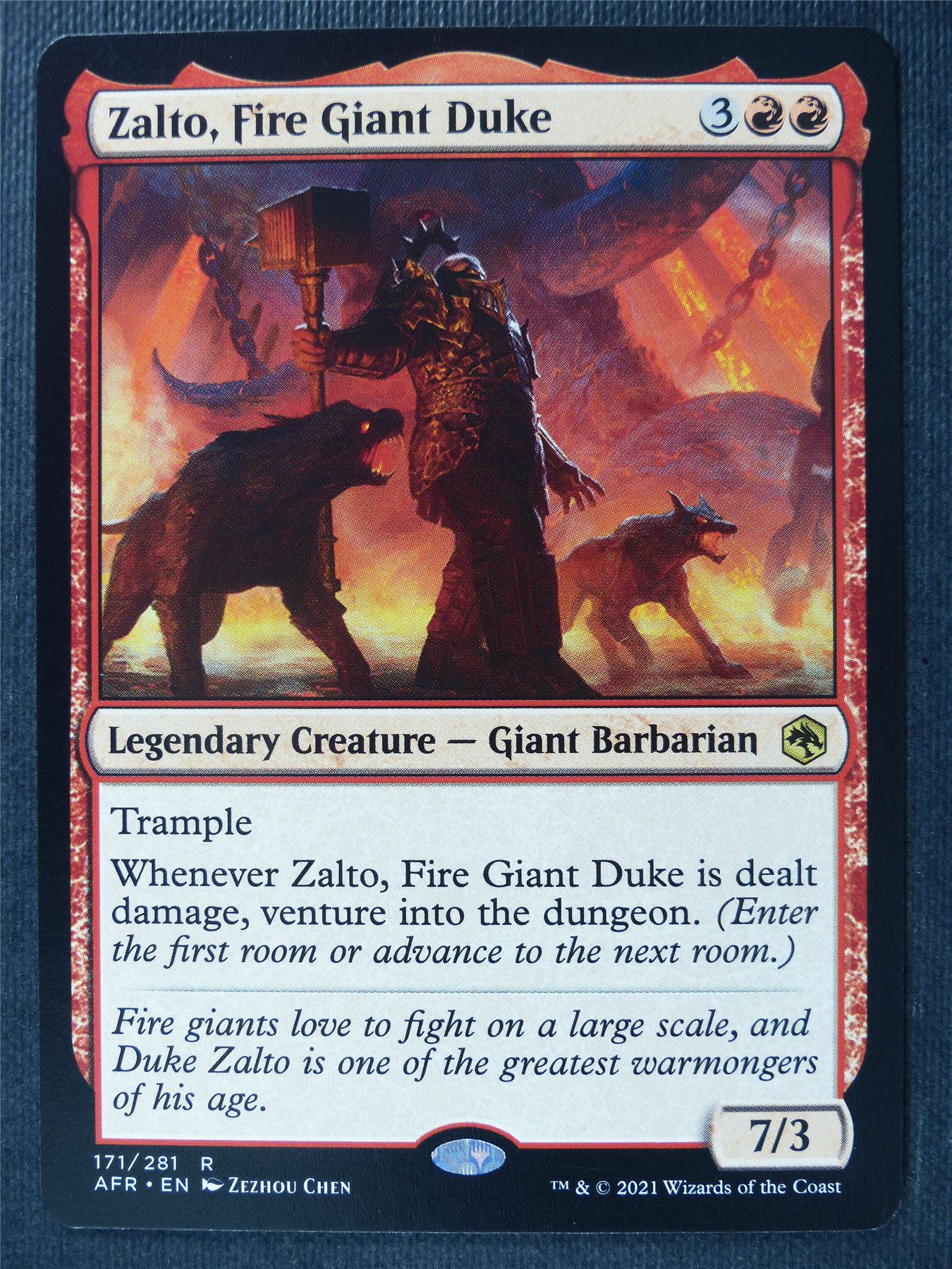 Zalto Fire Giant Duke - AFR - Mtg Card #29N