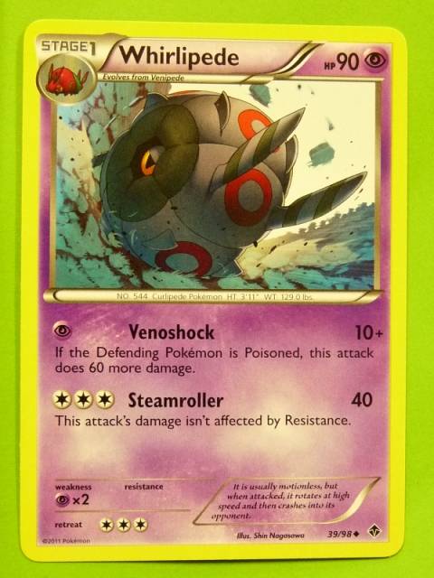 POKEMON B&W Emerging Powers - WHIRLIPEDE 39/98