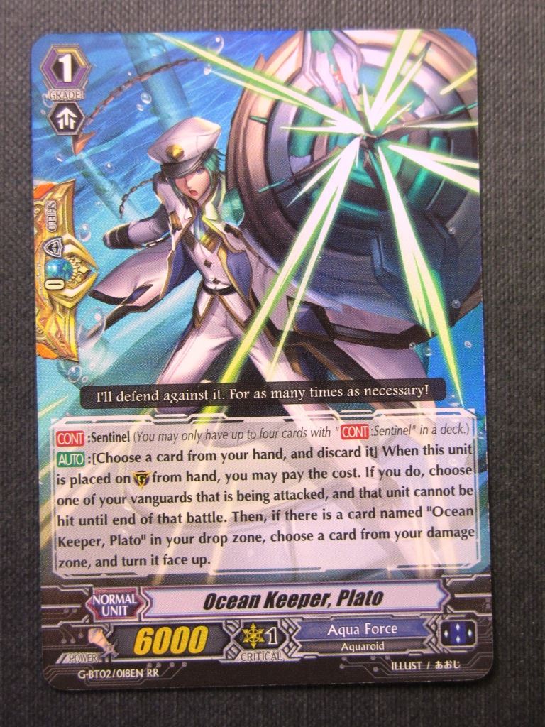 Ocean Keeper Plato G-BT02 RR - Vanguard Cards #ID