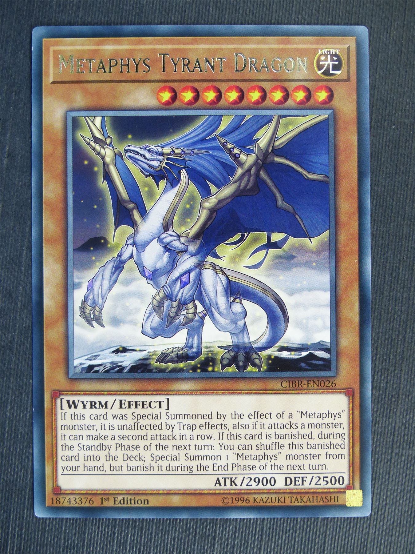 Metaphys Tyrant Dragon CIBR Rare - 1st ed - Yugioh Cards #27O