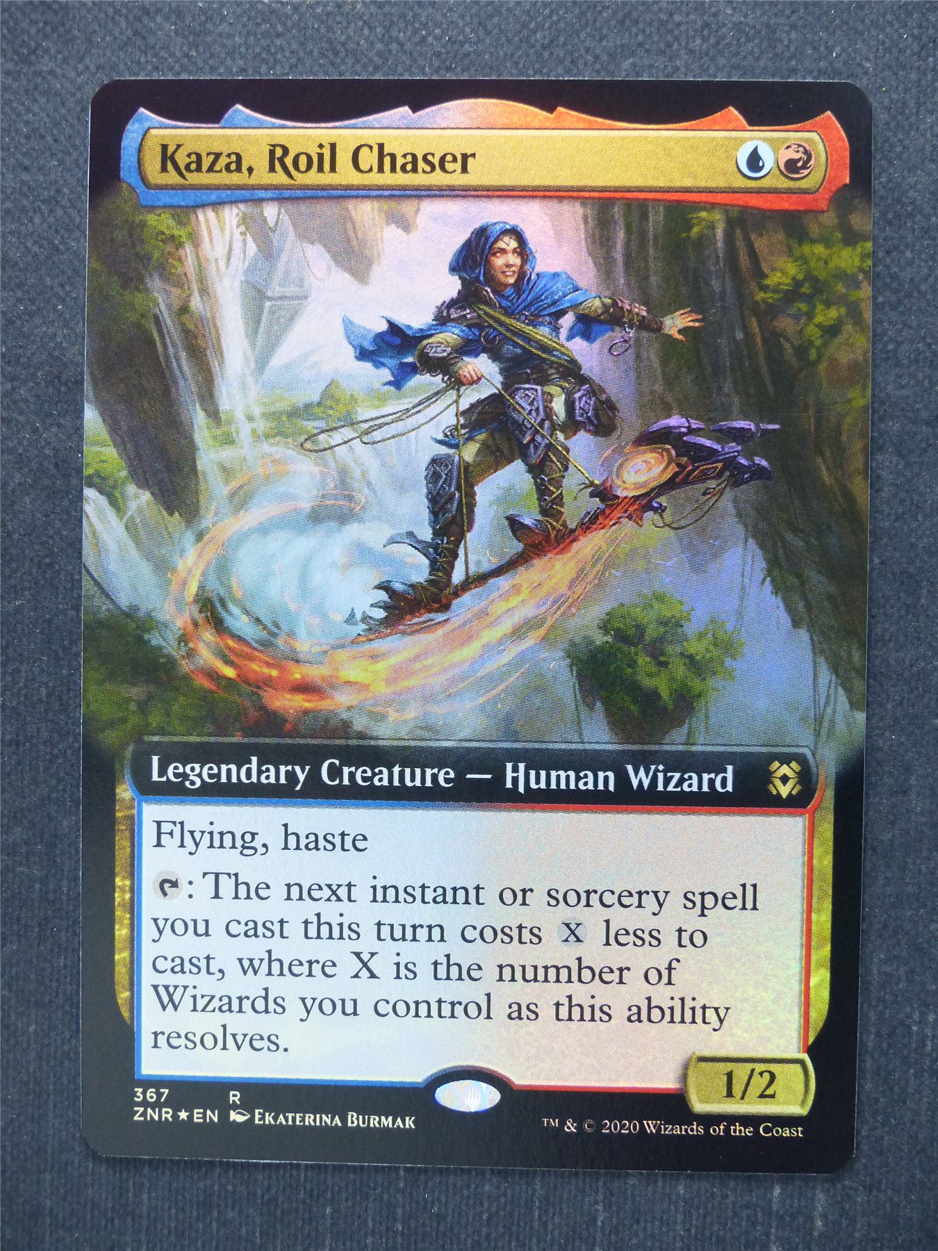 Kaza Roil Chaser Showcase Foil - Mtg Magic Cards #KT