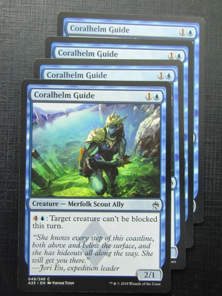 Coralhelm Guide x4 - Masters 25 - Mtg Card # 10B49