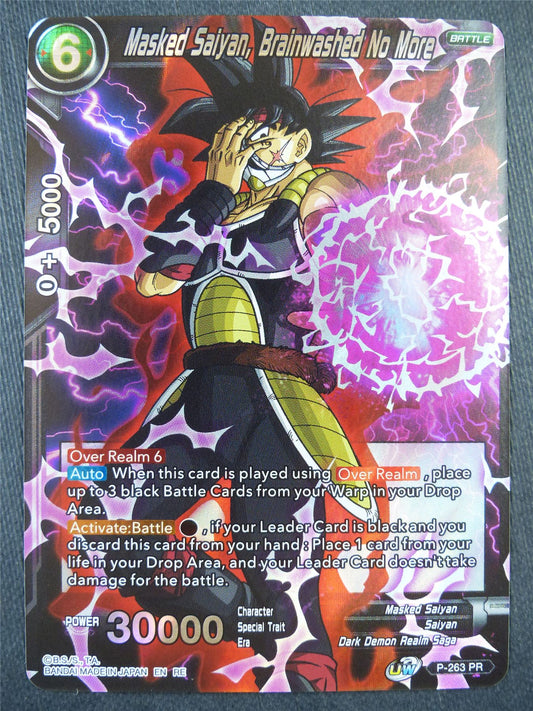 Masked Saiyan Brainwashed No More Promo - Dragon Bal Super Card #8XZ