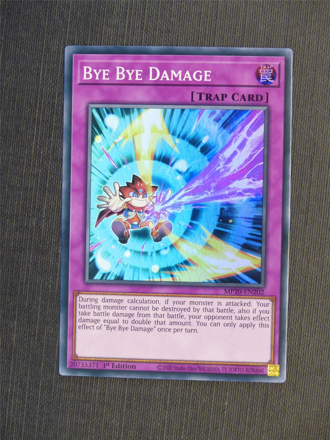 Bye Bye Damage MP20 Super Rare - 1st ed - Yugioh Cards #5JW