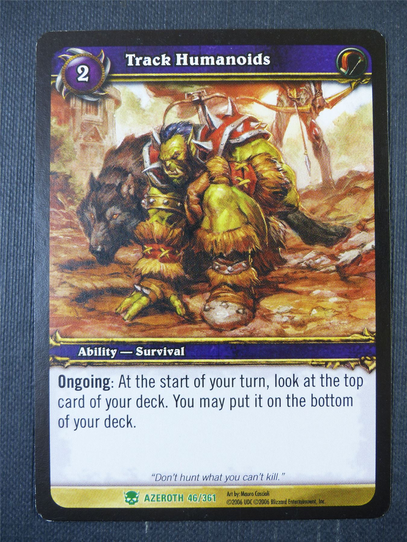 Track Humanoids 46/361 - WoW Card #1CP