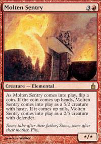 Mtg: Molten Sentry : Ravnica