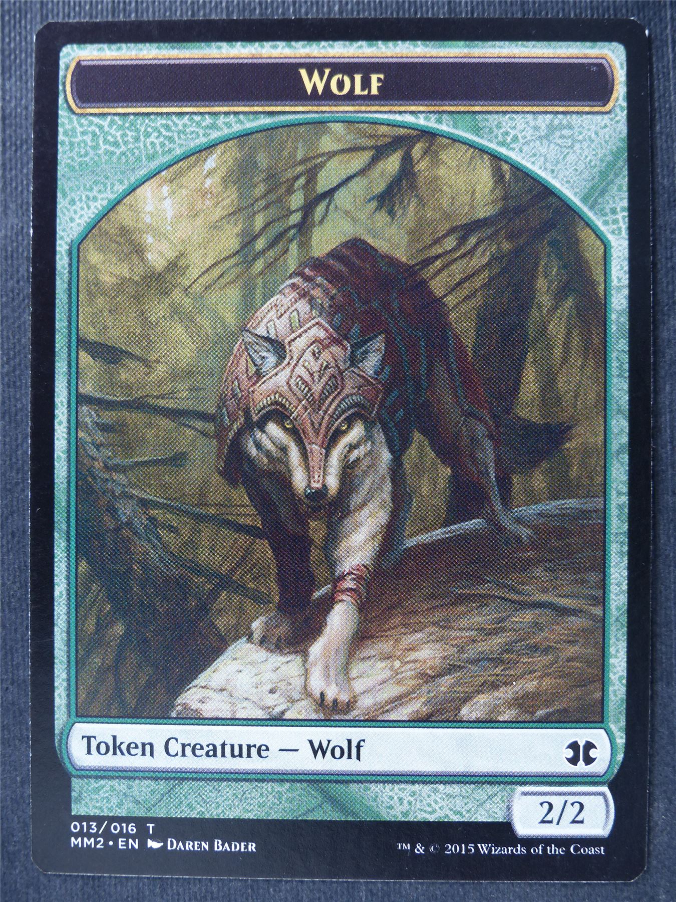 Wolf Token - Mtg Card #3XF