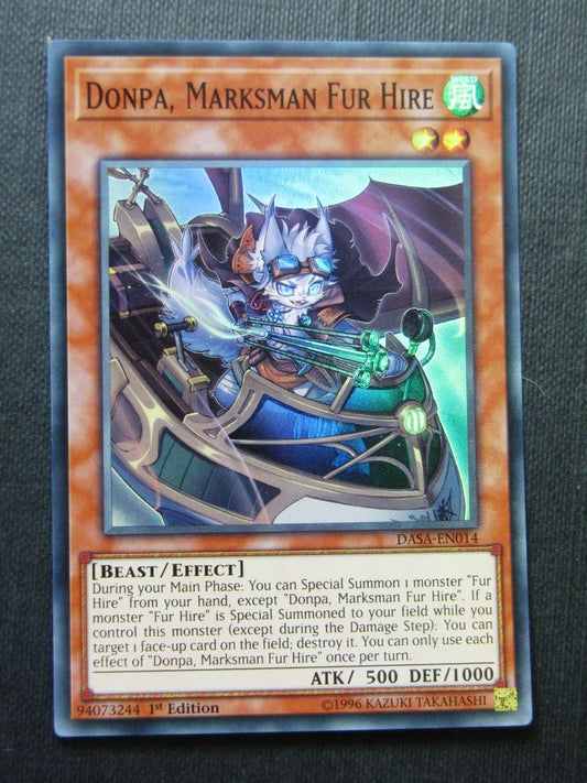 Donpa Marksman Fur Hire DASA Super Rare - 1st ed - Yugioh Cards #10H