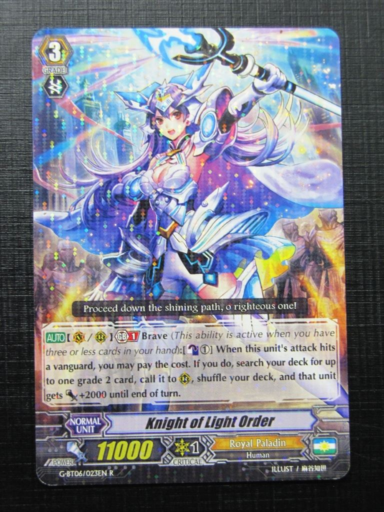 Vanguard Cards: KNIGHT OF LIGHT ORDER G-BT06 R # 15F85