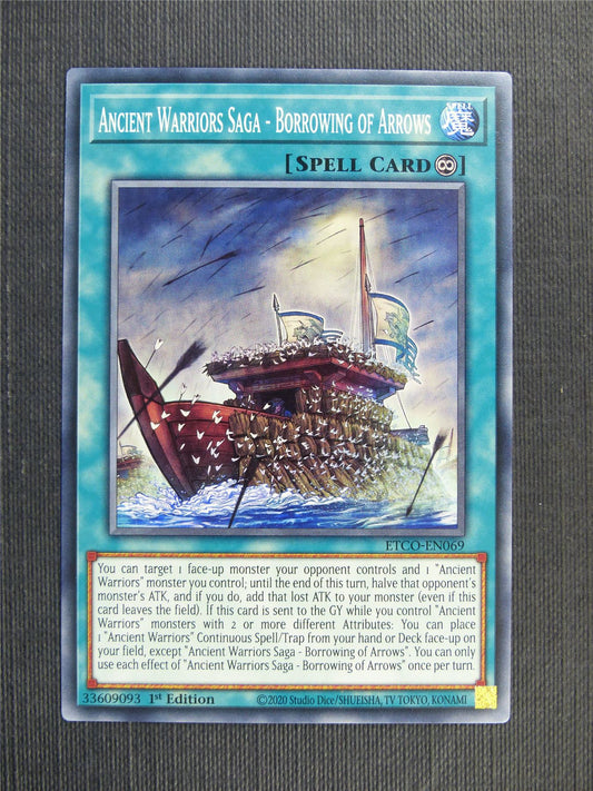 Ancient Warriors Saga - Borrowing of Arrows - ETCO - 1st ed Yugioh Card