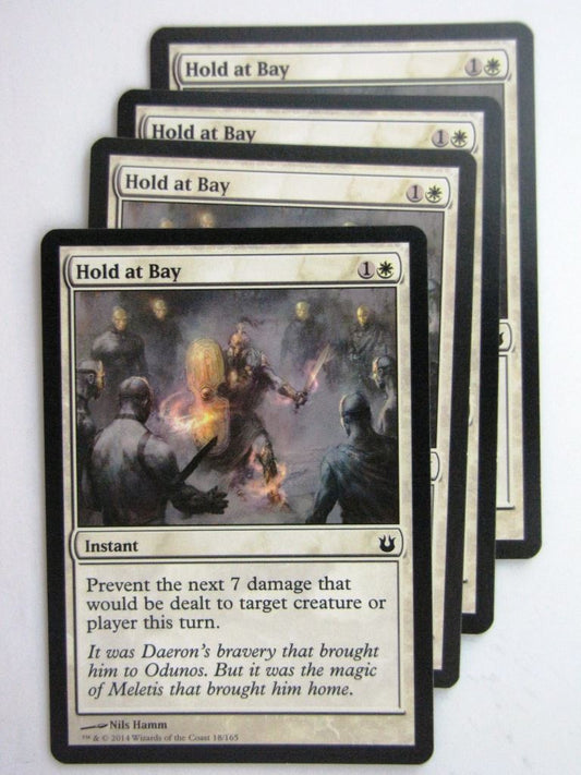 MTG Magic Cards: HOLD AT BAY x4 Born of the Gods playset # 24C28