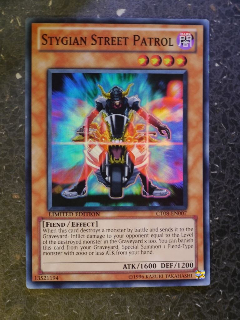 Yugioh Cards: SYTGIAN STREET PATROL CT08 SUPER RARE # 3B69