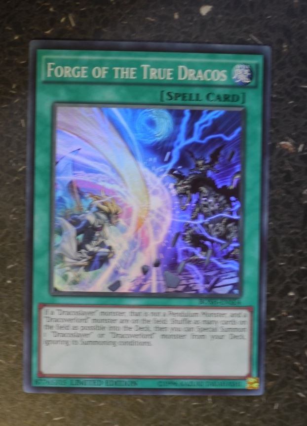 YuGiOh Cards: FORGE OF THE TRUE DRACOS BOSH SUPER RARE # G38