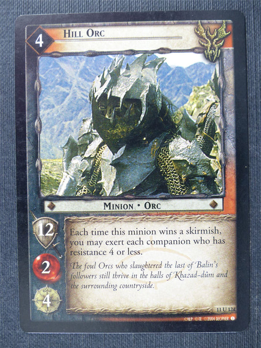 Hill Orc 11 U 124 - LotR Cards #2UA