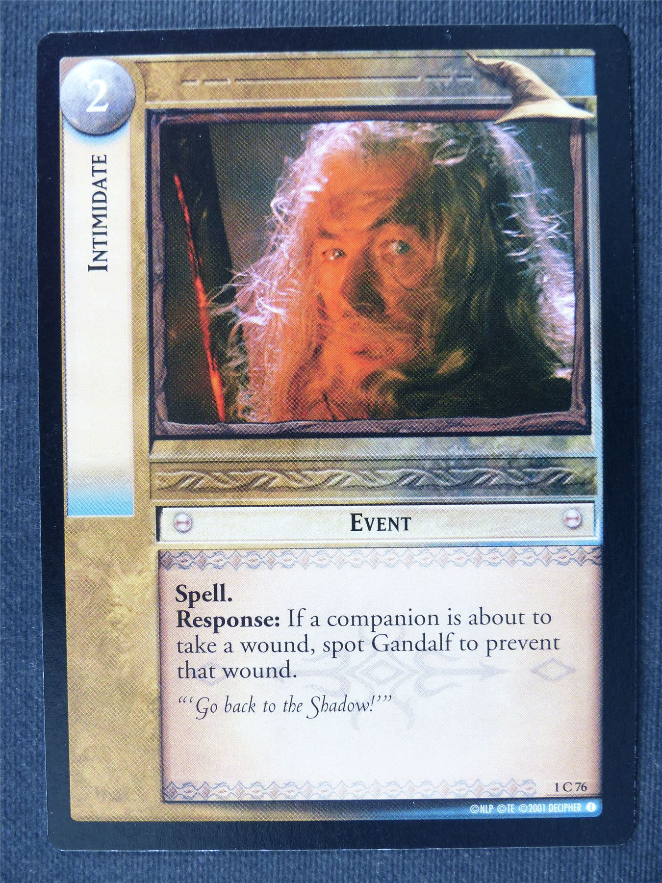 Intimidate 1 C 76 - LotrR Cards #3FU