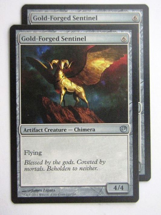 MTG Magic Cards: GOLD-FORGED SENTINEL x2 Born of the Gods # 24E35