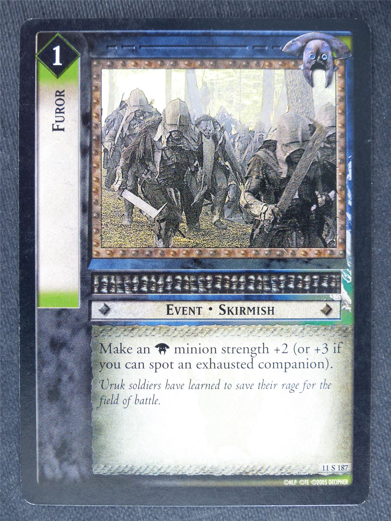 Furor 11 S 187 - played - LotR Cards #L7