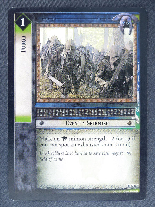 Furor 11 S 187 - played - LotR Cards #L7