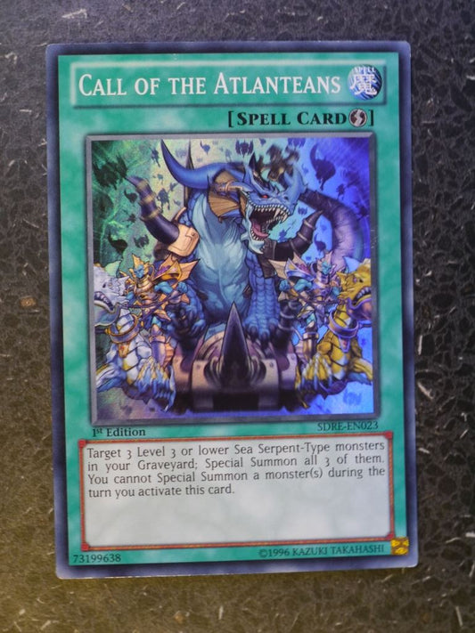 Yugioh Cards: CALL OF THE ATLANTEANS SDRE SUPER RARE # 3D65