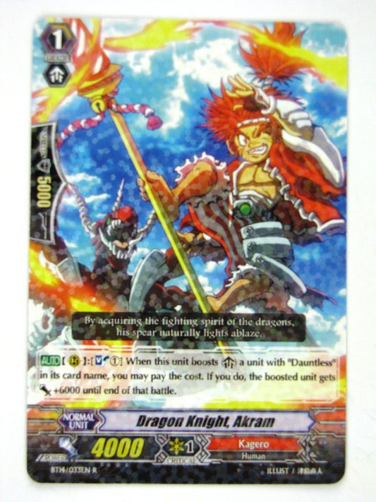 CFV Cards: DRAGON KNIGHT, AKRAM BT14 R # 14D24