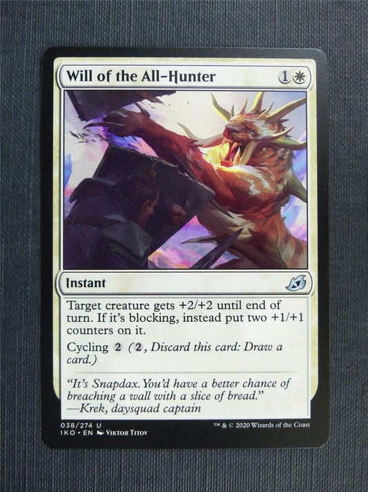 Will of the All-Hunter - IKO Mtg Card