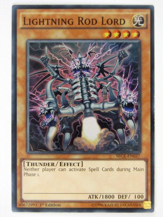 Yugioh Cards: LIGHTNING ROD LORD SECE SUPER RARE # 22A75