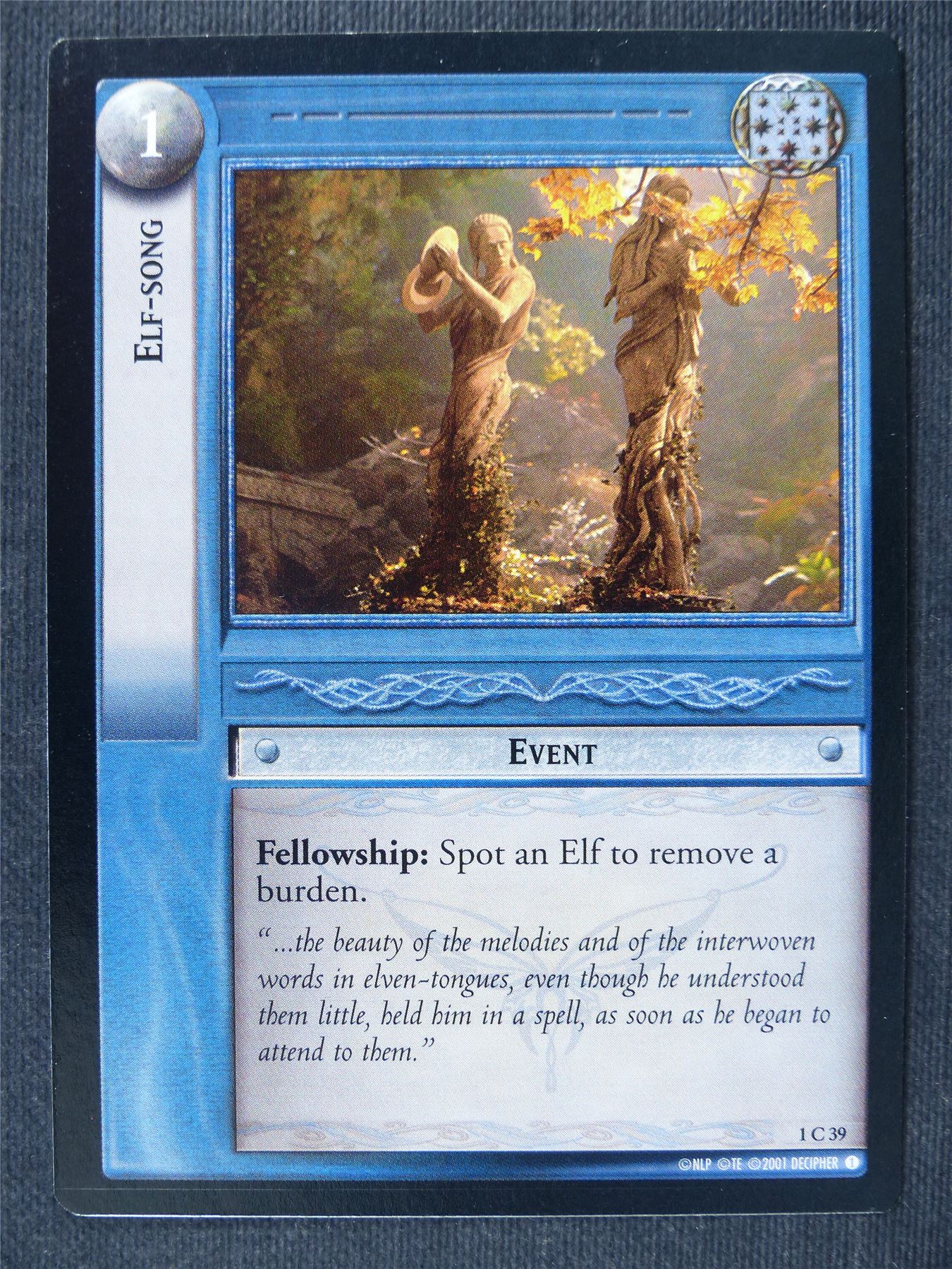 Elf-Song 1 C 39 - LotrR Cards #3G3