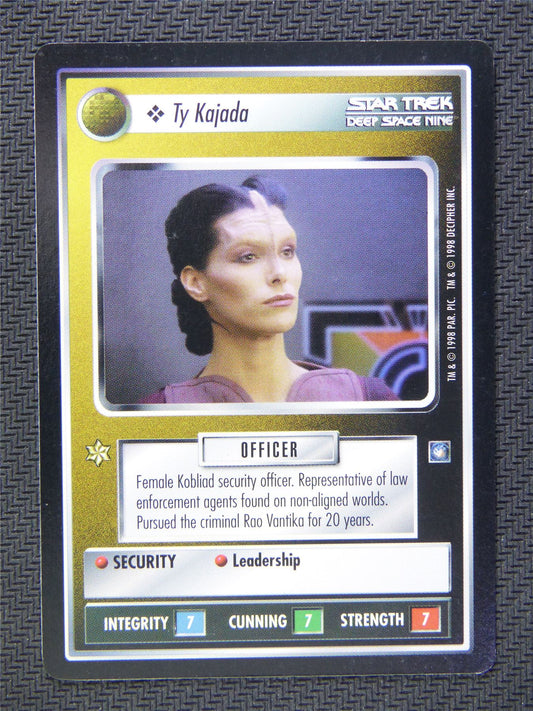 Ty Kajada Black Border - Star Trek CCG Deep Space Nine #51K