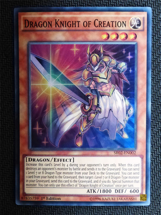 Dragon Knight of Creation - SR02 - Super Rare - Yugioh Card # 1I2