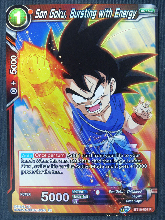 Son Goku Bursting With Energy R - Dragon Ball Super Cards #45R