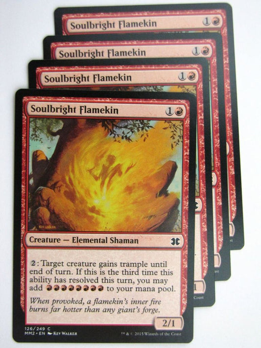 MTG MODERN MASTERS TWO: SOULBRIGHT FLAMEKINx4 # 28C3