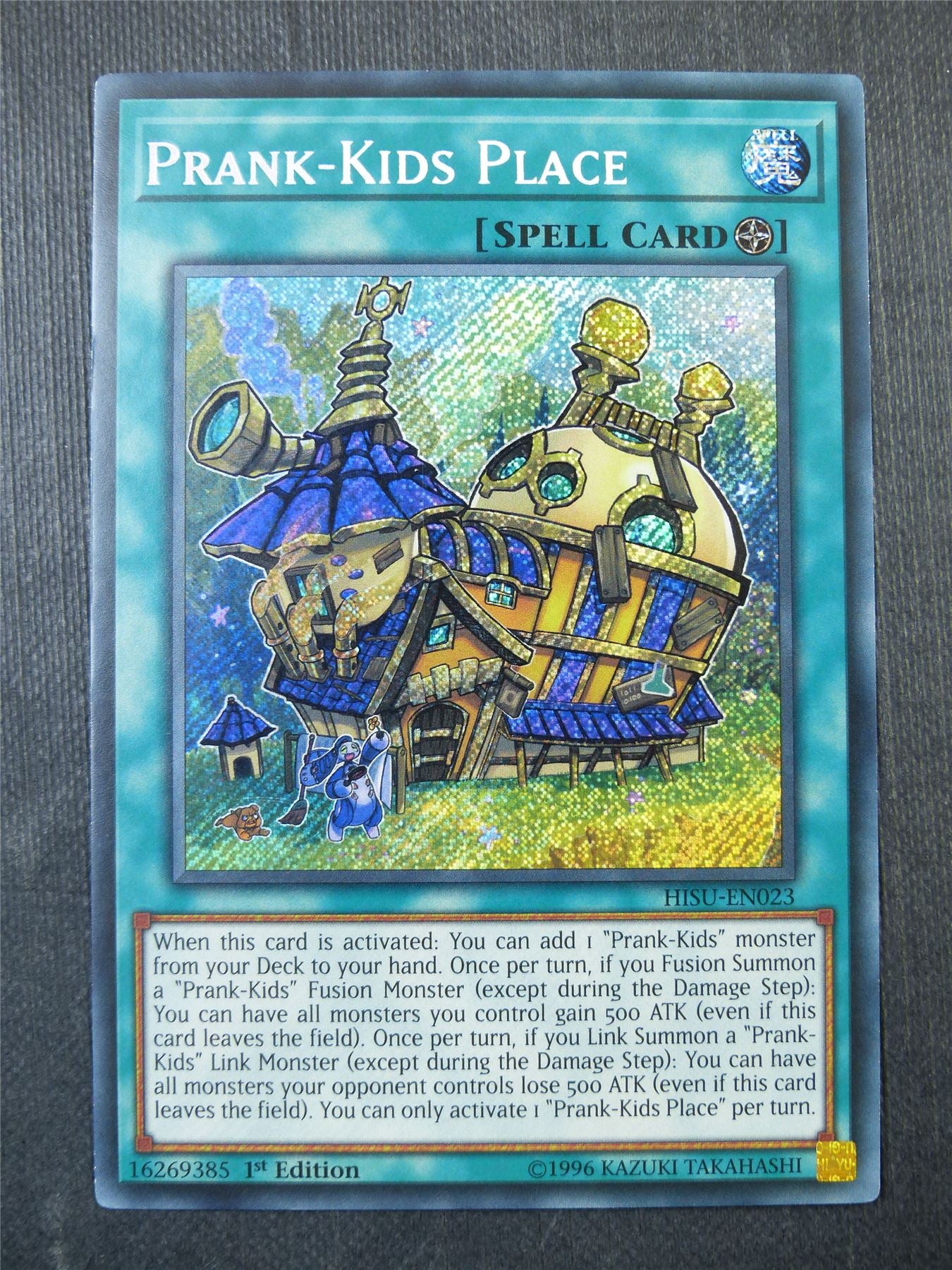 Prank-Kids Place HISU Secret Rare - 1st ed Yugioh Card #2ME