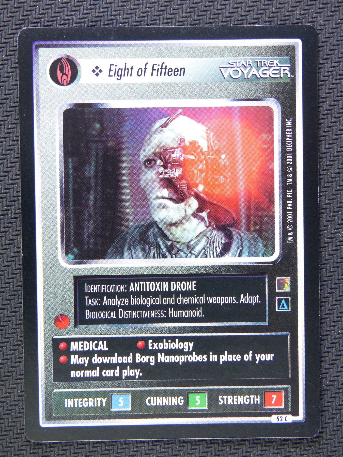 Eight of Fifteen Black Border - Star Trek CCG Voyager #4YV