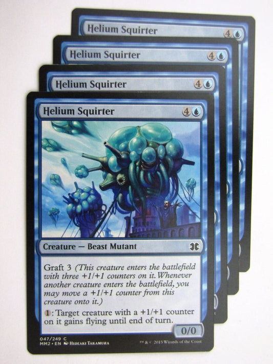 MTG MODERN MASTERS TWO: HELIUM SQUIRTER x4 # 28B55
