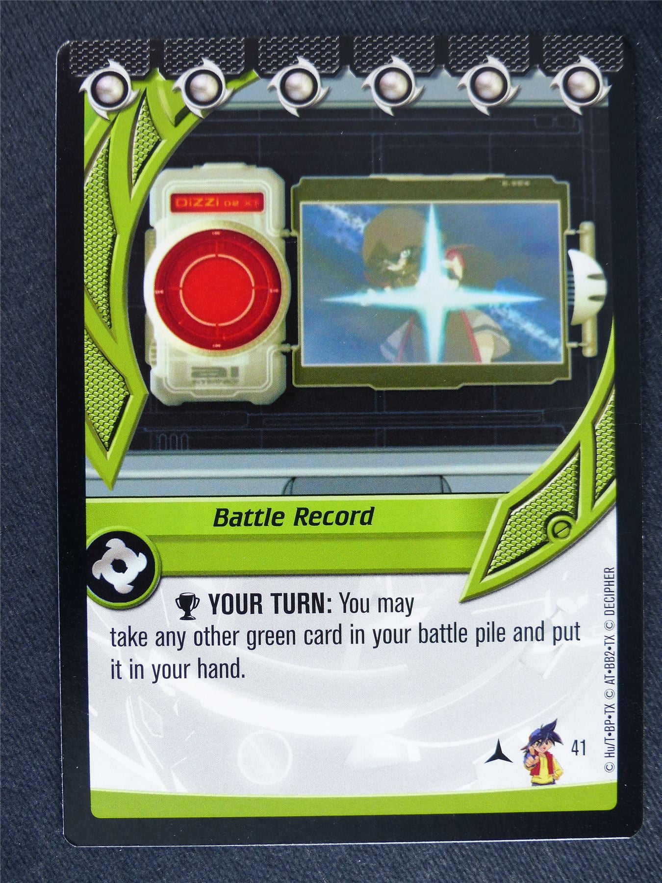 Battle Record 41 - Beyblade Cards #X6