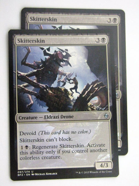 MTG Cards: BATTLE FOR ZENDIKAR: SKITTERSKIN x2 # 37B90