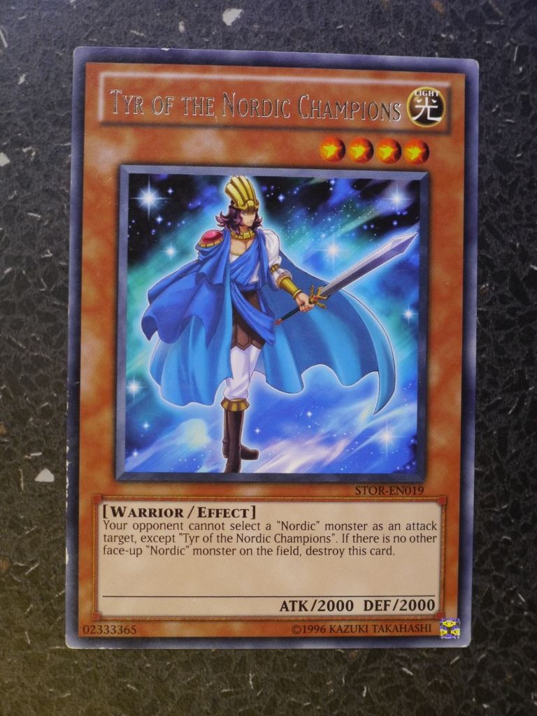 Yugioh Cards: TYR OF THE NORDIC CHAMPIONS STOR  RARE # 4B85