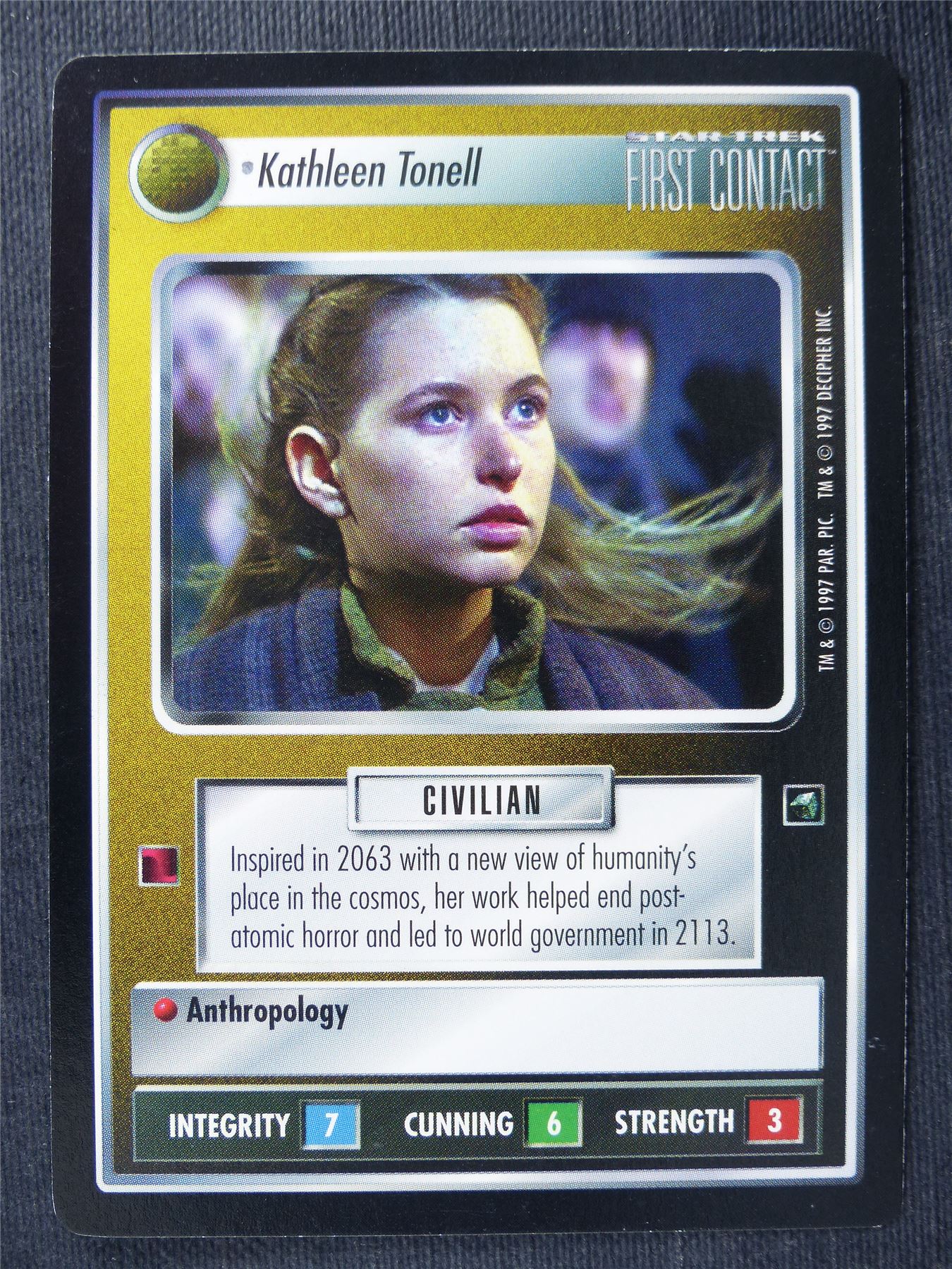 Kathleen Tonell - FC - Star Trek Cards #15J