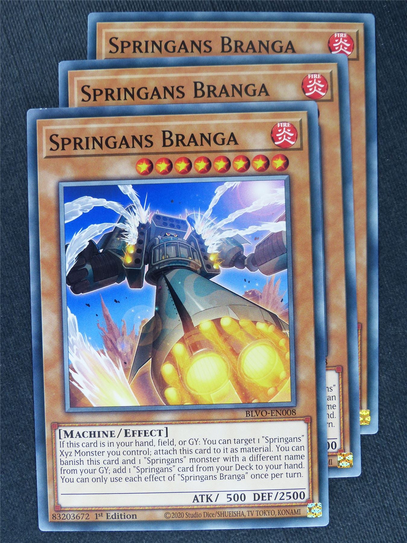 Springans Branga x3 - Yugioh Cards #XF