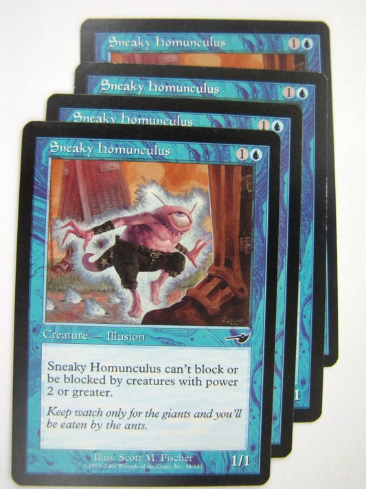 MTG Magic Played Cards: SNEAKY HOMUNCULUS x4 # 8A52
