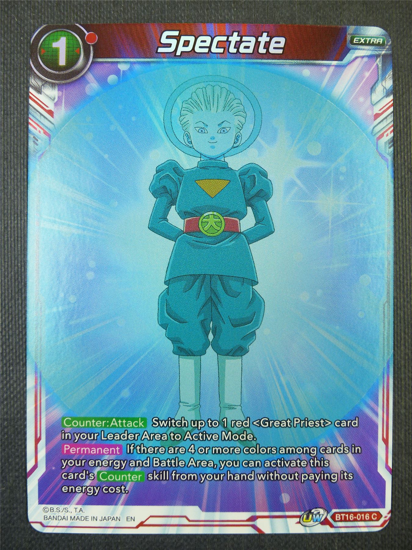 Spectate Foil - Dragon Ball Super Card #7Y5