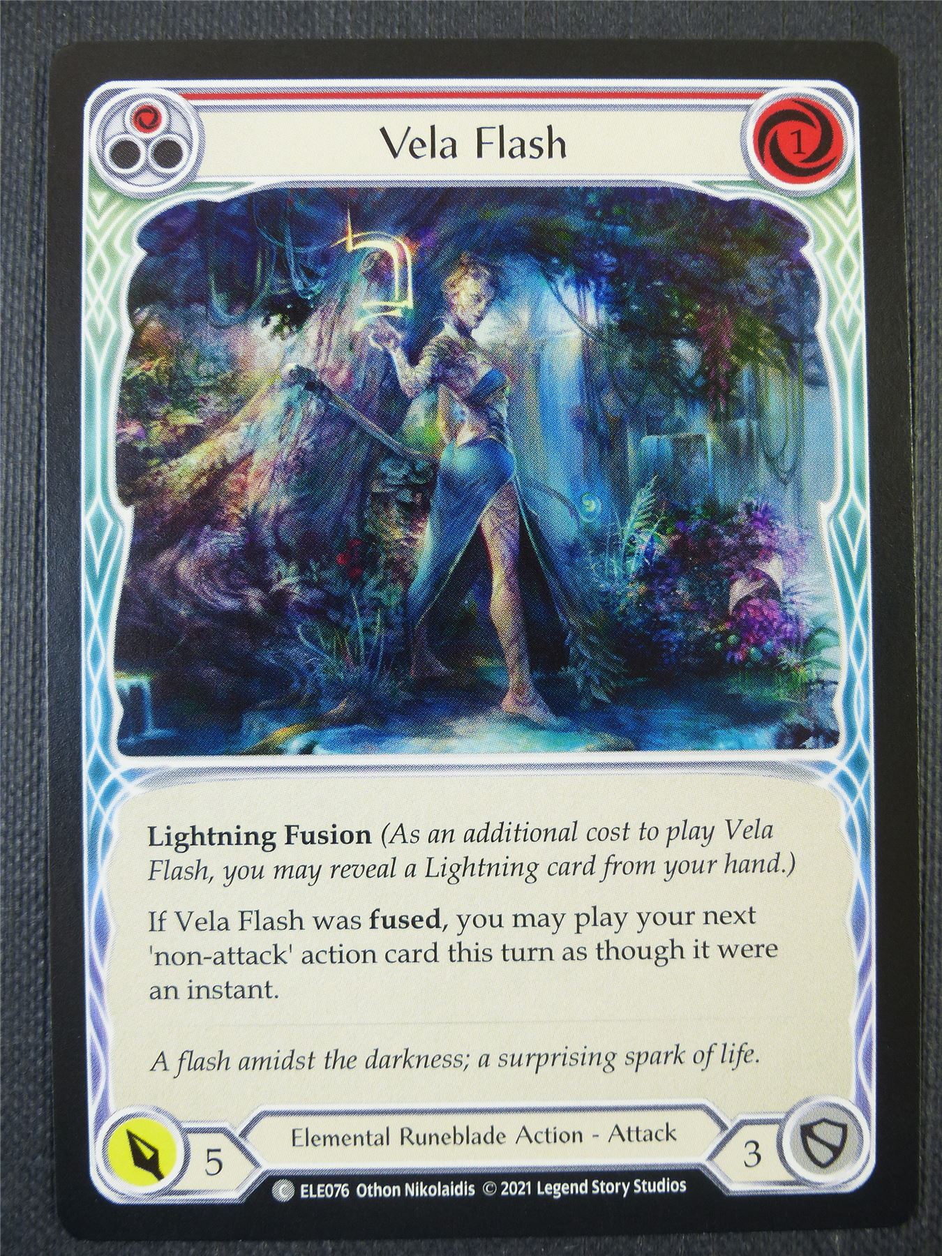 Vela Flash - Red - Tales of Aria 1st ed - Flesh and Blood Card #63J