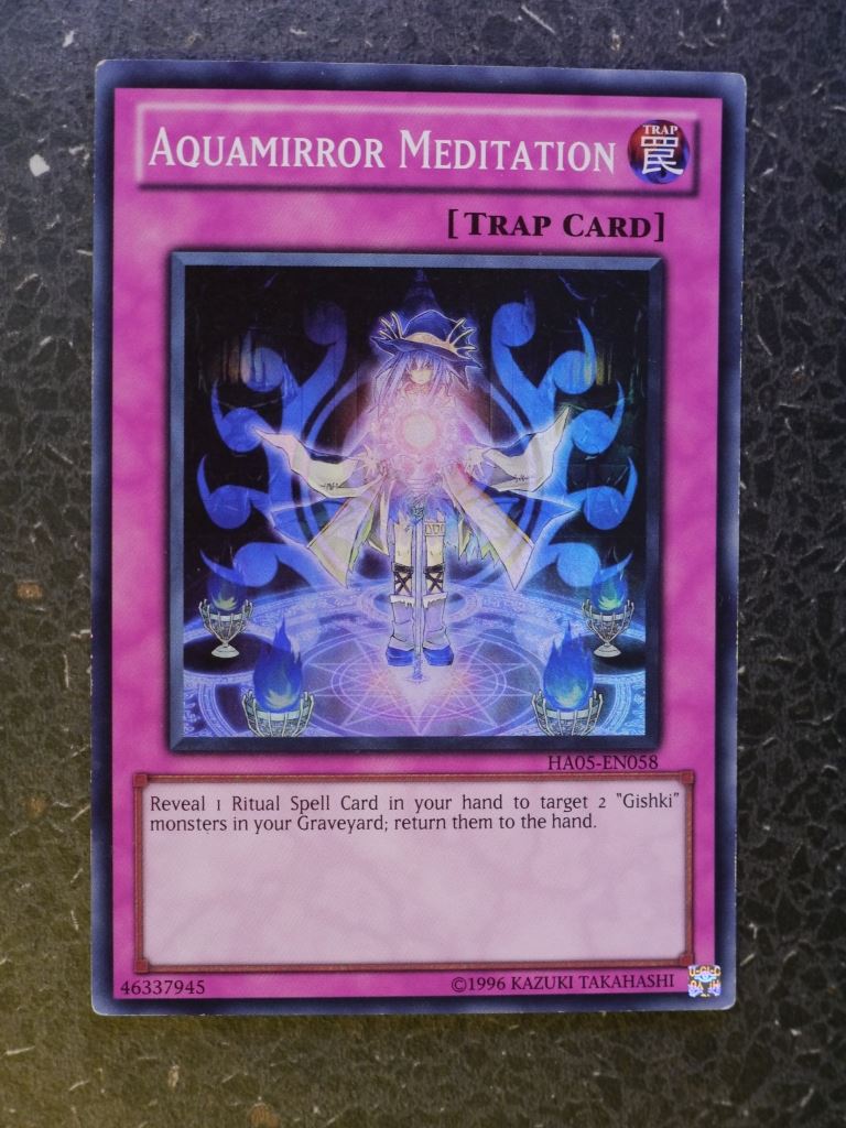 Yugioh Cards: AQUAMIRROR MEDITATION HA05 SUPER RARE # 3H46