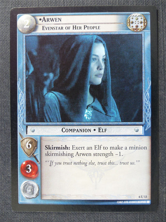 Arwen 6 U 13 - LotR Cards #2T4