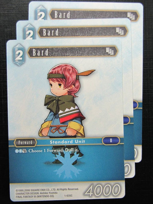 Final Fantasy Cards: BARD 1-035C x3 # 20C6